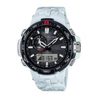 Casio PRO TREK Triple Sensor Version 3 TOUGH SOLAR Watch PRW-6000SC-7 - White