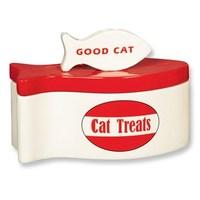 Cat Fish Treats Ceramic Container