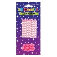 Candle Spiral 18 Pink