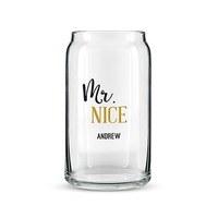 Can Shaped Glass Personalised - Mr. Nice Printing