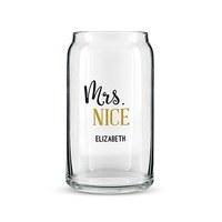 Can Shaped Glass Personalised - Mrs. Nice Printing
