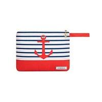 Canvas Wet Bikini Bag - Red Anchor