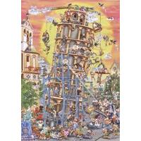 Cartoon Collection - Leaning Tower of Pisa 1000pc Jigsaw Puzzle