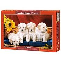 Castorland Puppies With Sunflower Jigsaw (1000-piece)