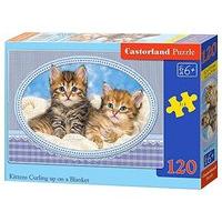 Castorland Jigsaw Classic 120pc - Kittens In A Basket