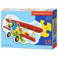 castorland jigsaw midi 15pc funny plane