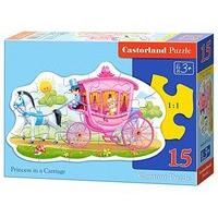 castorland jigsaw midi 15pc princess in a carriage