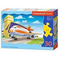 castorland b 03587 a plane on the runway classic jigsaw puzzle 30 piec ...