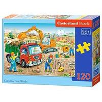castorland b 13180 construction works classic jigsaw puzzle 120 piece