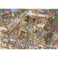 cartoon collection building the pyramids 1000pc jigsaw puzzle