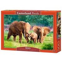 Castorland Jigsaw 500pc - Elephant Family