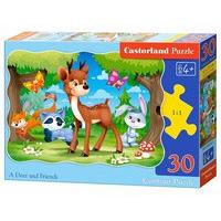 castorland b 03570 a deer and friends classic jigsaw puzzle 30 piece