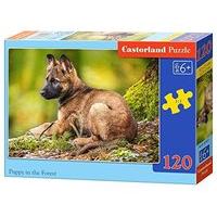 castorland b 13258 puppy in the forest classic jigsaw puzzle 120 piece