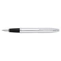 Calais Polished Chrome Fountain Pen with Stainless Steel Nib