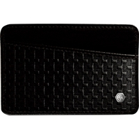 caran dache type 55 leather credit card holder black