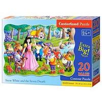 castorland c 02320 snow white 7 dwarfs premium maxi jigsaw puzzle 20 p ...