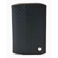 caran dache type 55 leather business card holder black