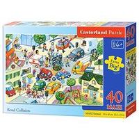 Castorland Road Collision Premium Maxi Jigsaw (40-piece)