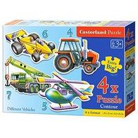 Castorland 4 Various Vehicles Jigsaw Premium Puzzle