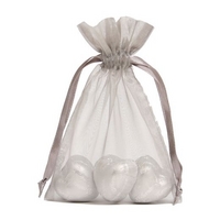 Caramel Hearts with 20 Silver Bags (1kg)