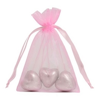 Caramel Hearts with 20 Pink Bags (1kg)