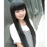 Capless High Temperature Fibre Long Straight Synthesis Hair Full Bang Wigs 3 Colors Available