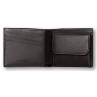 Caran d\'Ache Haute Maroquinerie Wallet with Coin Case 4 Cards Ebony