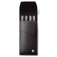 caran dache haute maroquinerie holder for 4 pens black