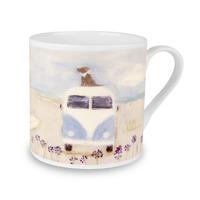 Camper and Beach Huts Art Mug