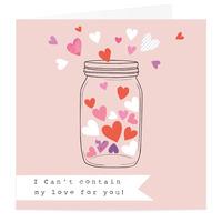 Can\'t Contain My Love Card