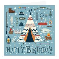 Camping Birthday Card