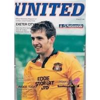 Carlisle Utd v Exeter City - Division 3 - 22nd April 2000