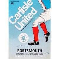 Carlisle Utd v Portsmouth - Division 2 - 13th Sept 1975