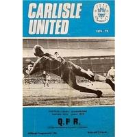 carlisle utd v qpr division 1 22nd feb 1975