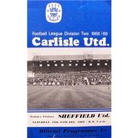 Carlisle Utd v Sheffield Utd - Division 2 - 18th Jan 1969