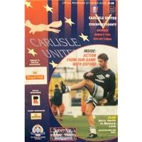 carlisle utd v stockport county division 2 2nd march 1996