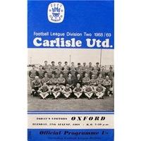 Carlisle Utd v Oxford Utd - Division 2 - 27th Aug 1968