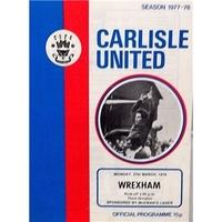 Carlisle Utd v Wrexham - Division 3 - 27th March 1978