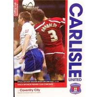 carlisle utd v coventry city league cup 2nd round 28th aug 2007