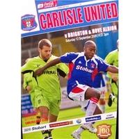 carlisle utd v brighton hove albion league 1 12th sept 2009