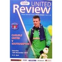 carlisle utd v southampton league 1 13th nov 2010