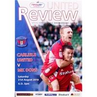 carlisle utd v milton keynes dons league 1 21st aug 2010