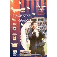 Carlisle Utd v Chesterfield - Football League Trophy Northern Semi-Final - 30th January 1996