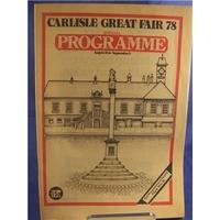 Carlisle Great Fair 1978 - Official Programme