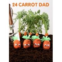 carrot dad fathers day card