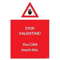 can touch this valentines day card