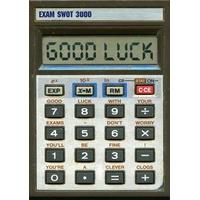 calculator good luck card