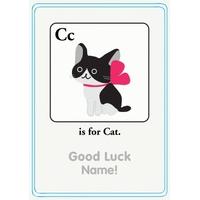 Cat | Alphabet Card | AZ1003