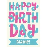 Candy | Personalised Birthday Card | ILL1019
