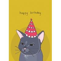 Cat Hat | Birthday Card | SS1009